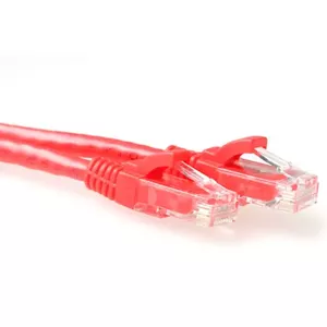 Patch Cable ACT Red 1.5m U/UTP CAT6 Snagless RJ45