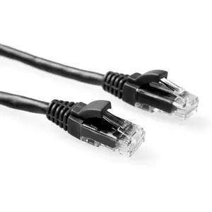 Patch Cable ACT Black 1.5m U/UTP CAT6 with RJ45 Connectors