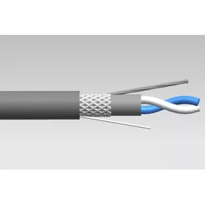 Cable FOTUX ® BELDEN 9841 S/FTP for RS-485 data transmission, dual shielded, LSZH gray