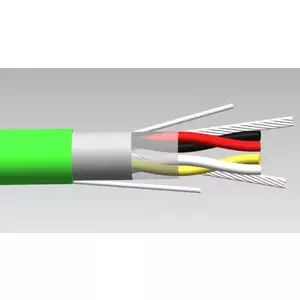 Bus cable FOTUX ® FXEIB-BUS-LSZH-GRN 2x2x0.8 mm shielded LSZH for KNX installations