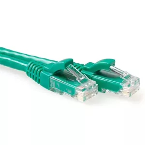 Патч-кабель ACT Green 15м U/UTP CAT6A Snagless RJ45