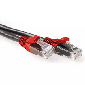 Патч-кабель ACT Black 2 метра U/UTP CAT6A кросс с разъемами RJ45