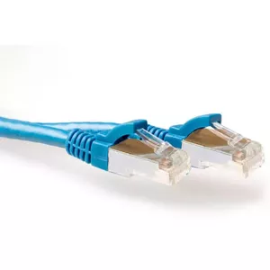 SFTP CAT6A Patch Cable 0.5m ACT Blue