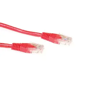 Patch Cable ACT Red 5 meter U/UTP CAT6A with RJ45 Connectors
