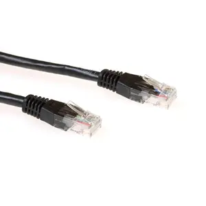 ACT IB4207 7 meter U/UTP CAT6A patch cable with RJ45 connectors in black