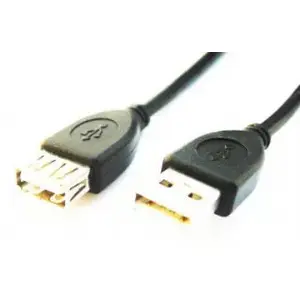 USB A to USB A cable Gembird 3 m USB 2.0 Male–Female Black