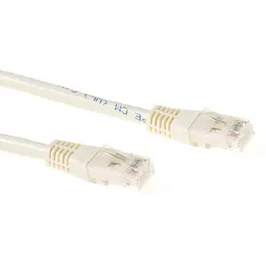 Патч-кабель ACT Ivory 1 метр LSZH U/UTP CAT6A