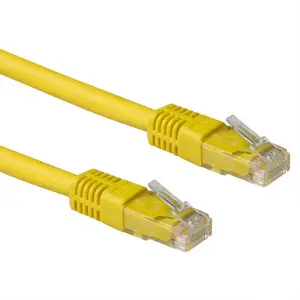 ACT Cat6a U/UTP tīkla kabelis 2 m dzeltena LSZH RJ-45 savienotāji