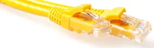 ACT Cat6a U/UTP tīkla kabelis 2 m dzeltena LSZH RJ-45 savienotāji