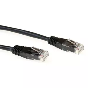 Патч-кабель ACT Black 7 метра LSZH U/UTP CAT6A