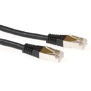 Патч-кабель ACT Black 5 метров LSZH SFTP CAT6A IB9205