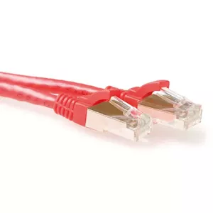 ACT Red 20 метровый LSZH SFTP CAT6A патч-кабель без зацепов с RJ45 разъемами