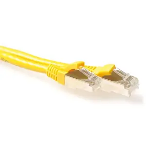 Pieslēguma kabelis ACT Yellow 20 metri LSZH SFTP CAT6A