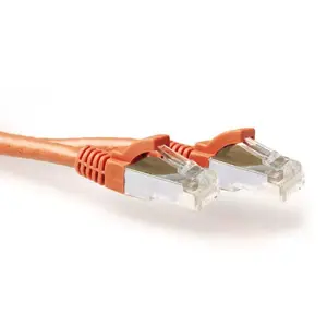 Patch Cable ACT Orange 0.5m LSZH SFTP CAT6A