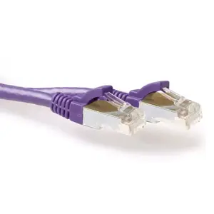 Pieslēguma kabelis ACT Purple 30 metri LSZH SFTP CAT6A