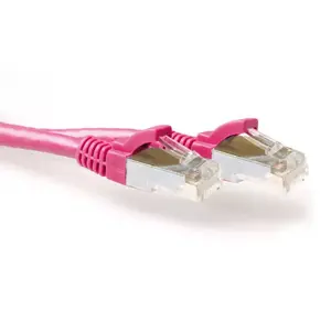 Патч-кабель ACT Pink 30м LSZH SFTP CAT6A
