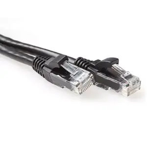 Patch Cable ACT Black 0.25m U/UTP CAT6A