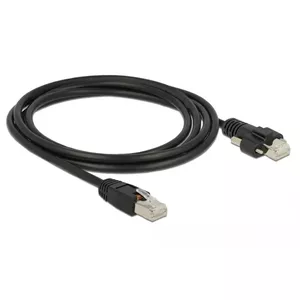 Networking Cable DeLOCK 85668 RJ-45 Cat6 2m Black