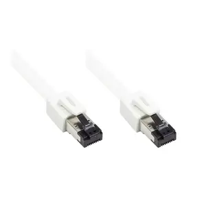 Networking Cable Alcasa 8080-005W 0.5m Cat8.1 S/FTP White