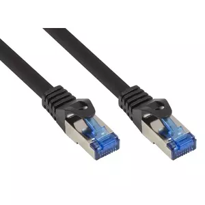 Networking cable Alcasa 8060-SF003S RJ-45 Cat6a 0.25 m Black