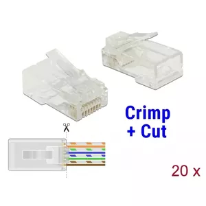 DeLOCK 86451 wire connector RJ-45 Transparent