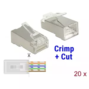 DeLOCK 86454 vadu savienotājs RJ-45 Caurspīdīgs