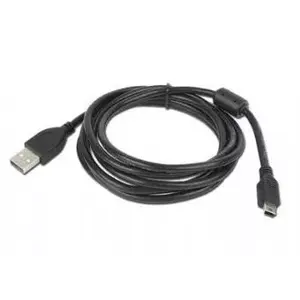 USB 2.0 cable Gembird 1.8 m — USB A to Mini-USB B, male to male, black