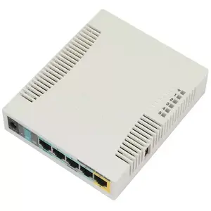 Wireless Router MikroTik RB951Ui-2HnD White, 2.4 GHz, 10/100 Mbps LAN, Internal Antennas 2.5 dBi, PoE 7–31 V