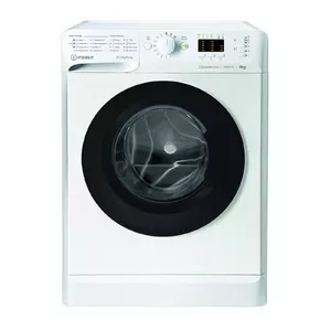 INDESIT veļas mašīna MTWSA 61294 WK EE C energoefektivitātes klase, priekšējā iekraušana, Veļas mazgāšanas ietilpība 6 kg, 1151 apgr./min, dziļums 42,5 cm, platums 59,5 cm, displejs, liels cipars, balta