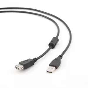 USB кабель Gembird 1.8м USB 2.0 A M/FM черный