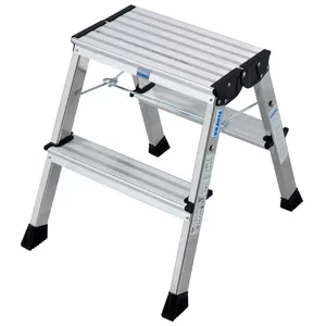 Krause 130037 step stool Aluminium Aluminium, Black