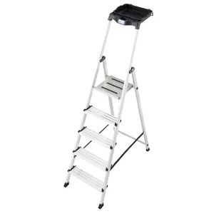 Krause 126535 ladder Sectional ladder Aluminium, Black