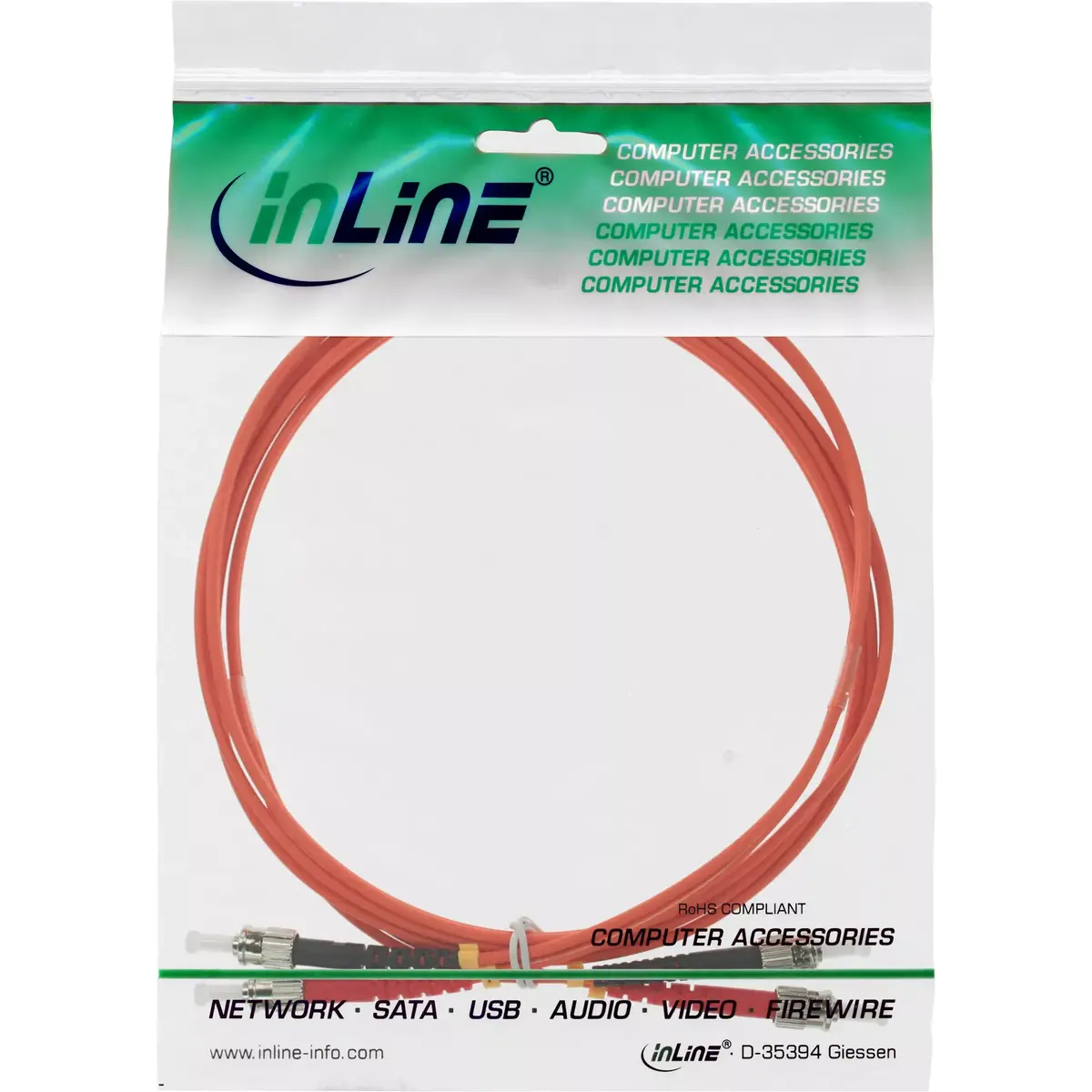 Fiber Optical Duplex Cable InLine 50/125µm OM2 3m Photo 2