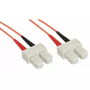 InLine šķiedru optiskais dupleksa kabelis SC/SC 50/125µm OM2 10m