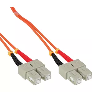 Fiber Optical Duplex Cable SC/SC InLine 50/125µm OM2 0.5m