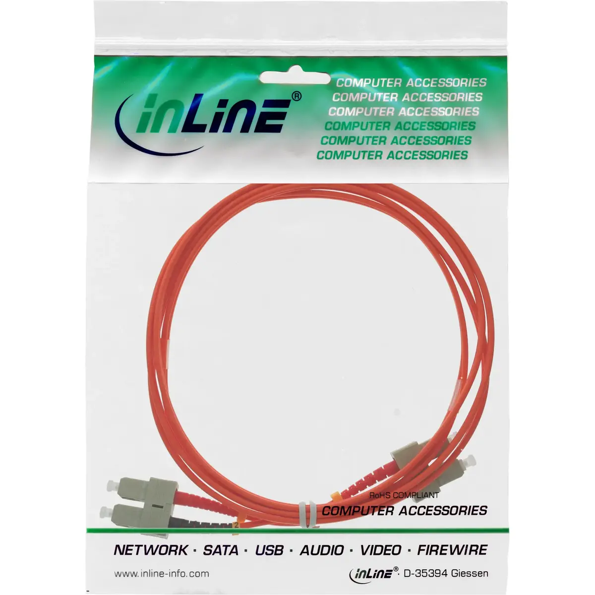 InLine Fiber Optical Cable SC/SC 50/125µm OM2 Photo 2