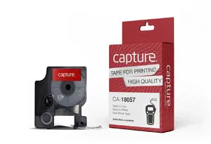 Etiķešu lente Capture CA-18057 Melns uz balta Tiešā termodruka 1.9 cm x 1.5 m