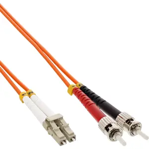 Оптоволоконный дуплексный кабель InLine LC/ST 50/125µm OM2 2м