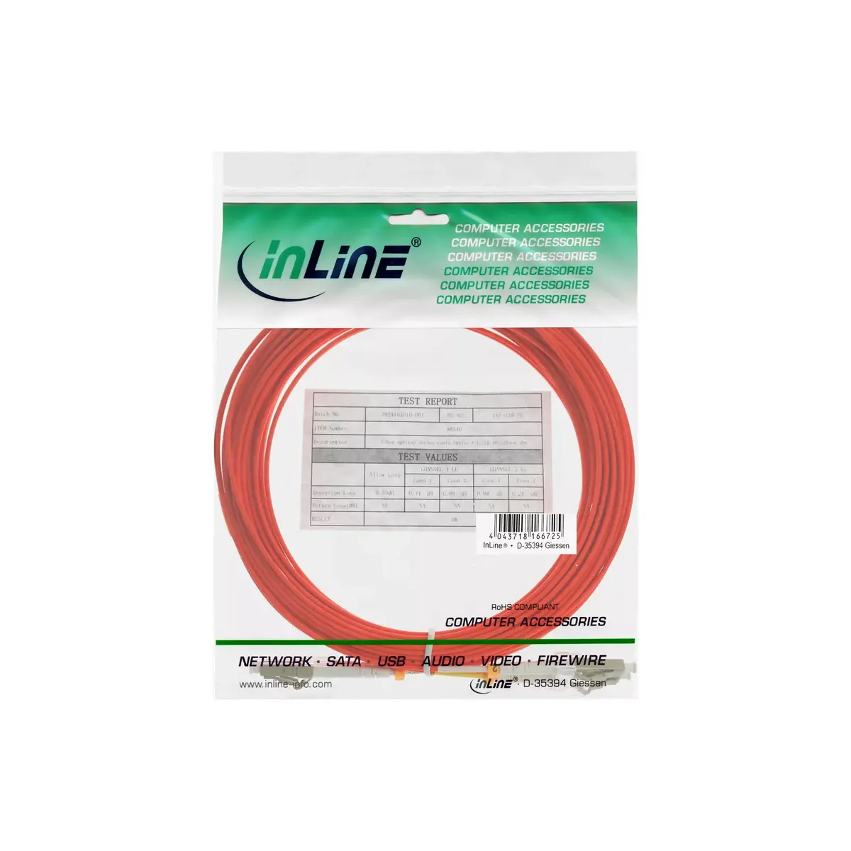 Fiber Optical Duplex Cable LC/LC InLine 88541 Photo 2