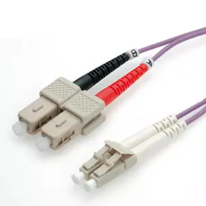 Fibre Optic Jumper Cable ROLINE OM4 50/125µm LC/SC 2m