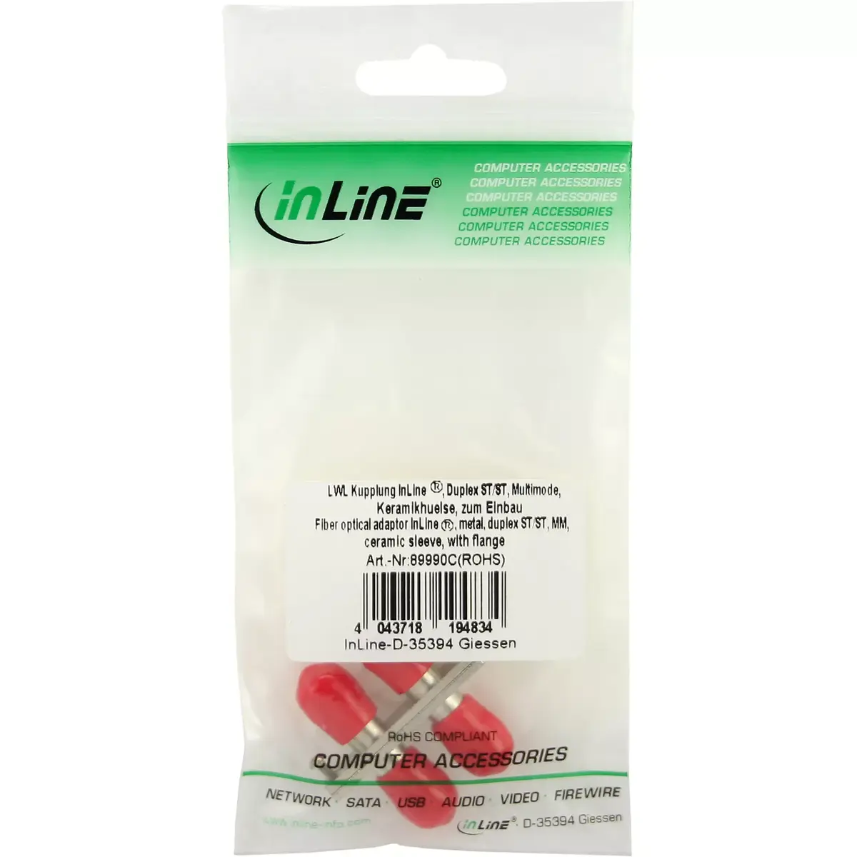 Šķiedru optiskais adapters InLine 89990C Photo 3