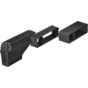 Tvaika nosūces gaisa izvades komplekts Siemens HZ381401, melns, 1,46 kg, iepakojums 590×765×160 mm