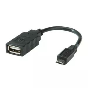 USB Cable ROLINE USB 2.0 Micro USB B Male to USB A Female 0.15m