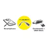 USB kabelis ROLINE USB 2.0 Micro USB B Male - USB A Female Photo 2