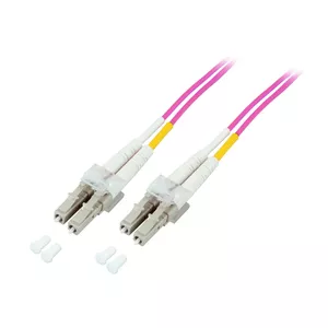 Оптоволоконный кабель Alcasa 3m LC/LC OM4 Фиолетовый