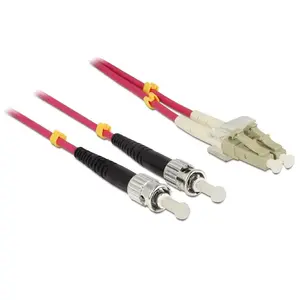 Fibre optic cable DeLOCK 84867 5m LC ST Violet