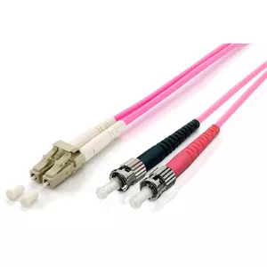 Оптоволоконный патч-кабель Equip LC/ST OM4 2м
