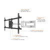 Multibrackets M Universal Long Reach Arm HD 910mm Dual White Photo 7