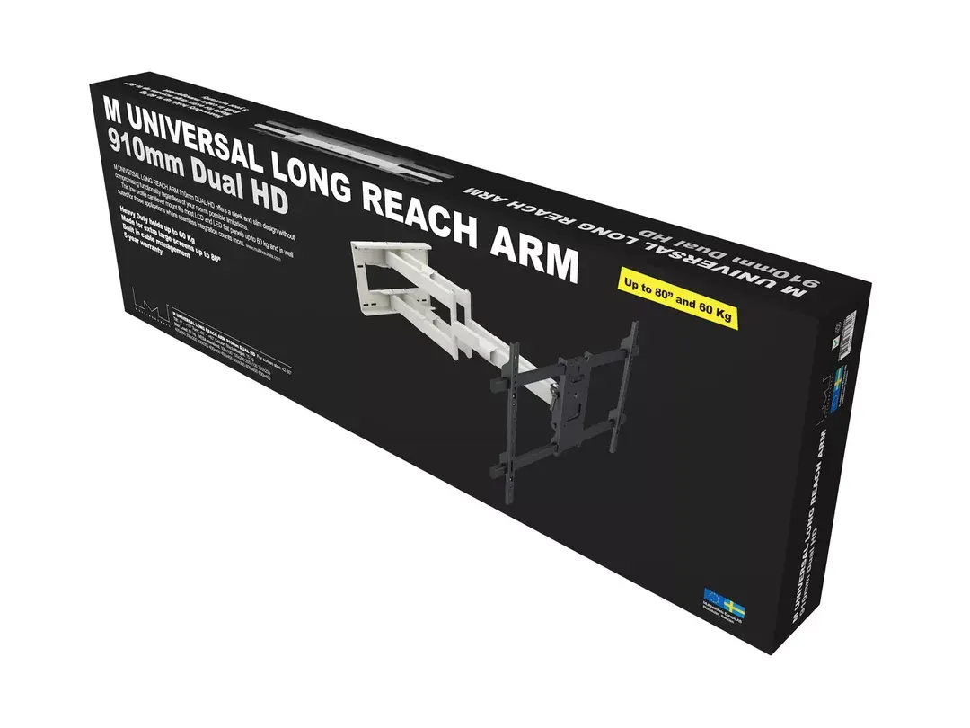 Multibrackets M Universal Long Reach Arm HD 910mm Dual White Photo 20