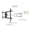 Multibrackets M Universal Long Reach Arm HD 1010mm White Photo 13